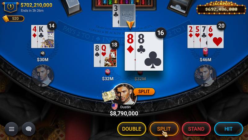 Những thao tác quan trọng khi chơi Blackjack
